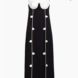 FARM Rio Black and White Maxi Dress